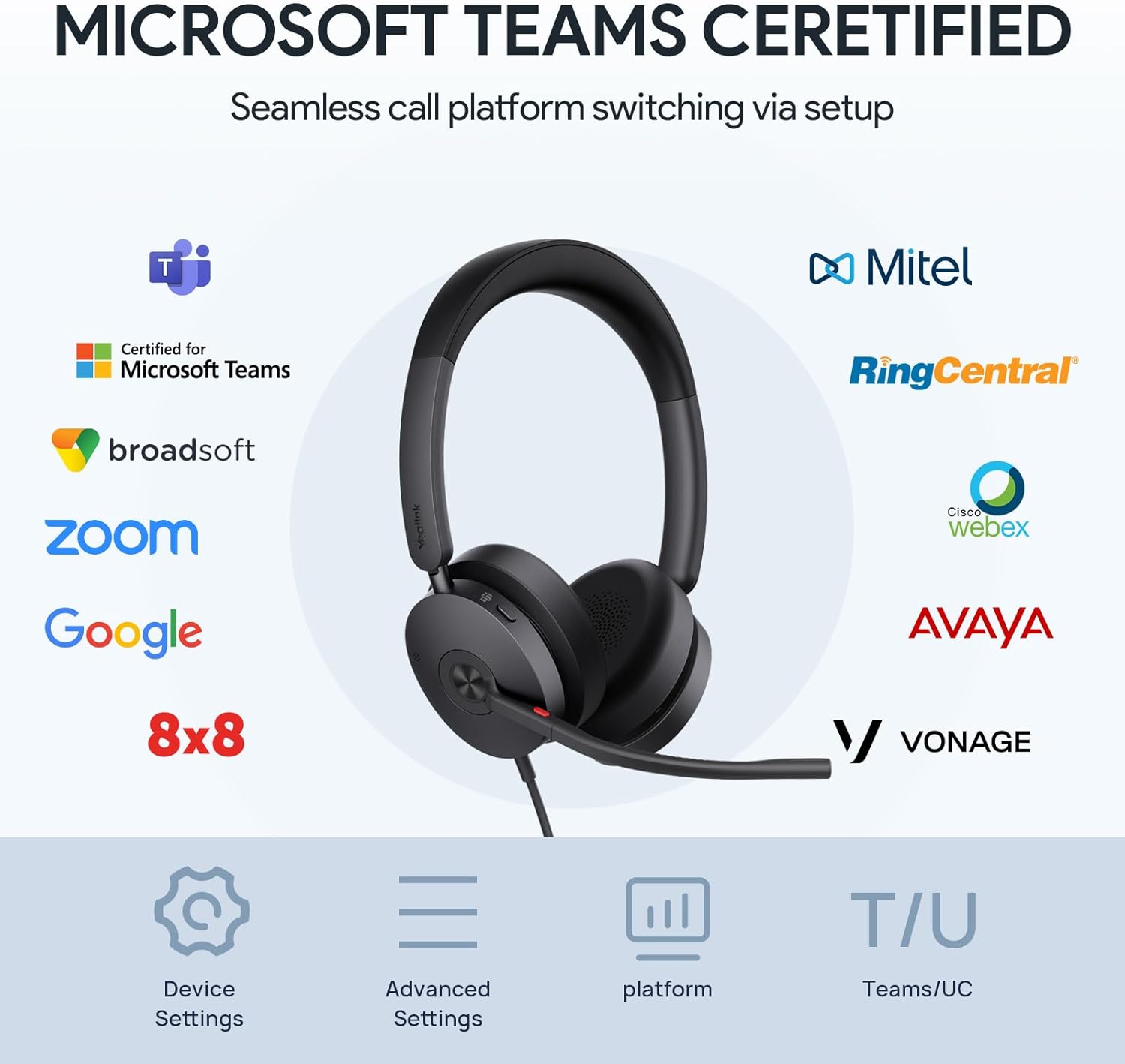 YEALINK UH48 DUAL TEAMS USB-C/A