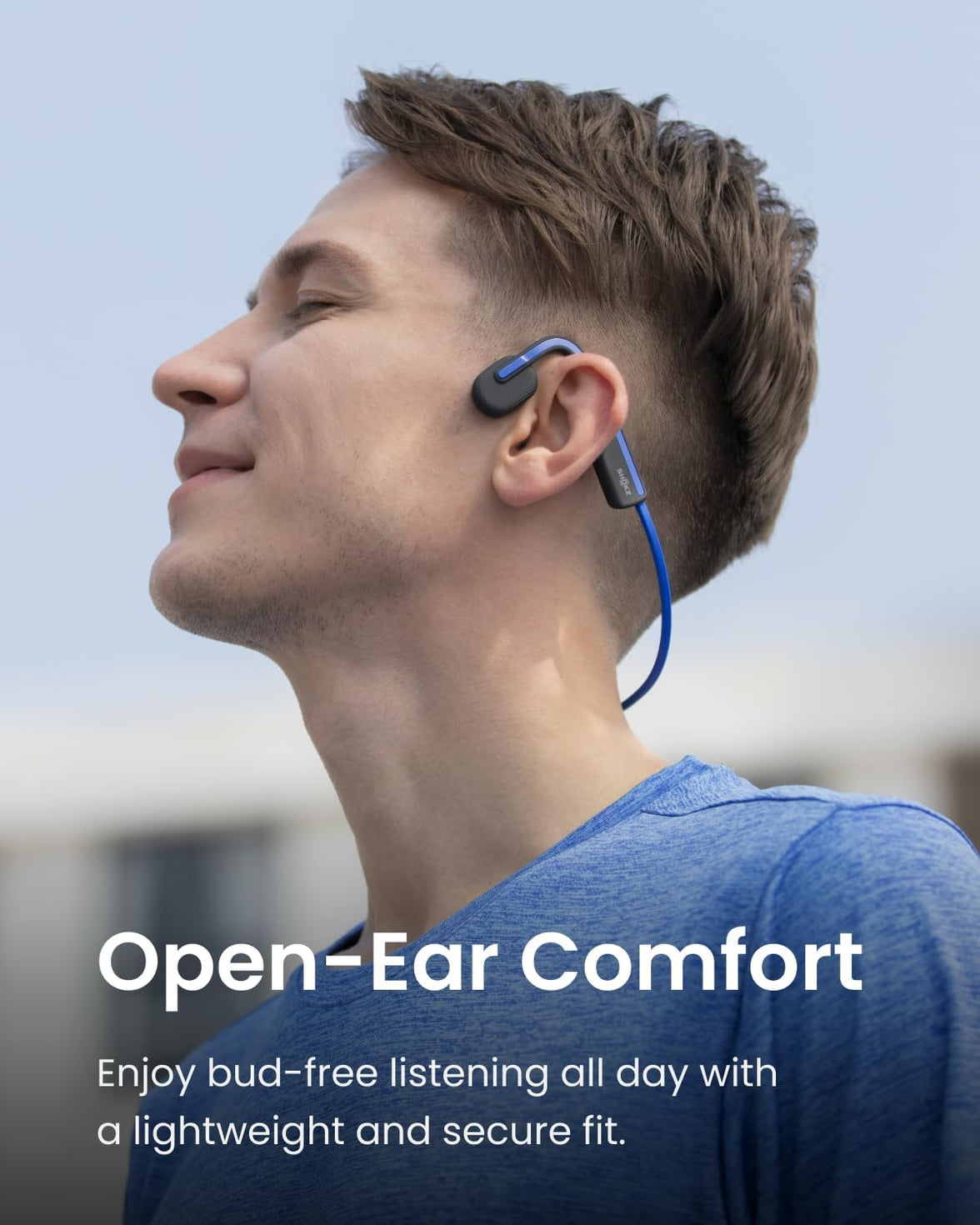 SHOKZ OPENMOVE BLUE HEADPHONES
