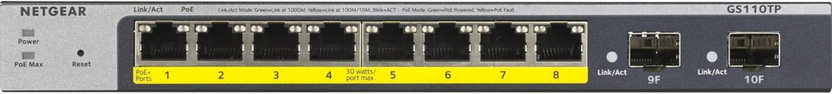 NETGEAR GS110TP-300EUS 8 PORT POE