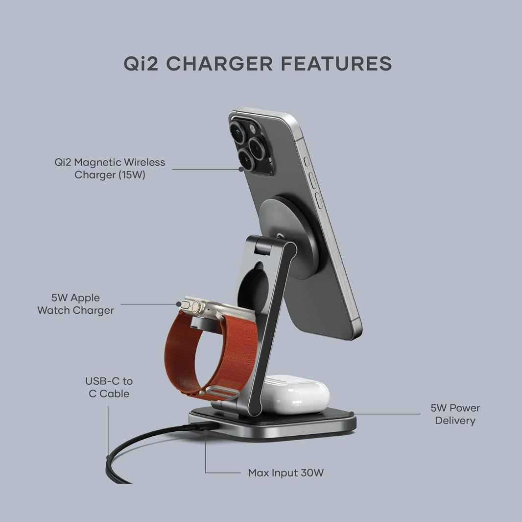 Satechi 3-in-1 Charging Stand (SpcGry)