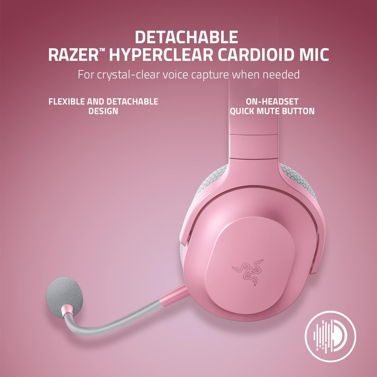 RAZER BARRACUDA X W/L HEADSET PINK