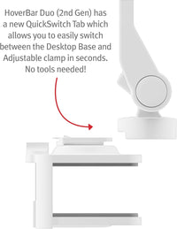 Twelve South HoverBar with Snap (White)