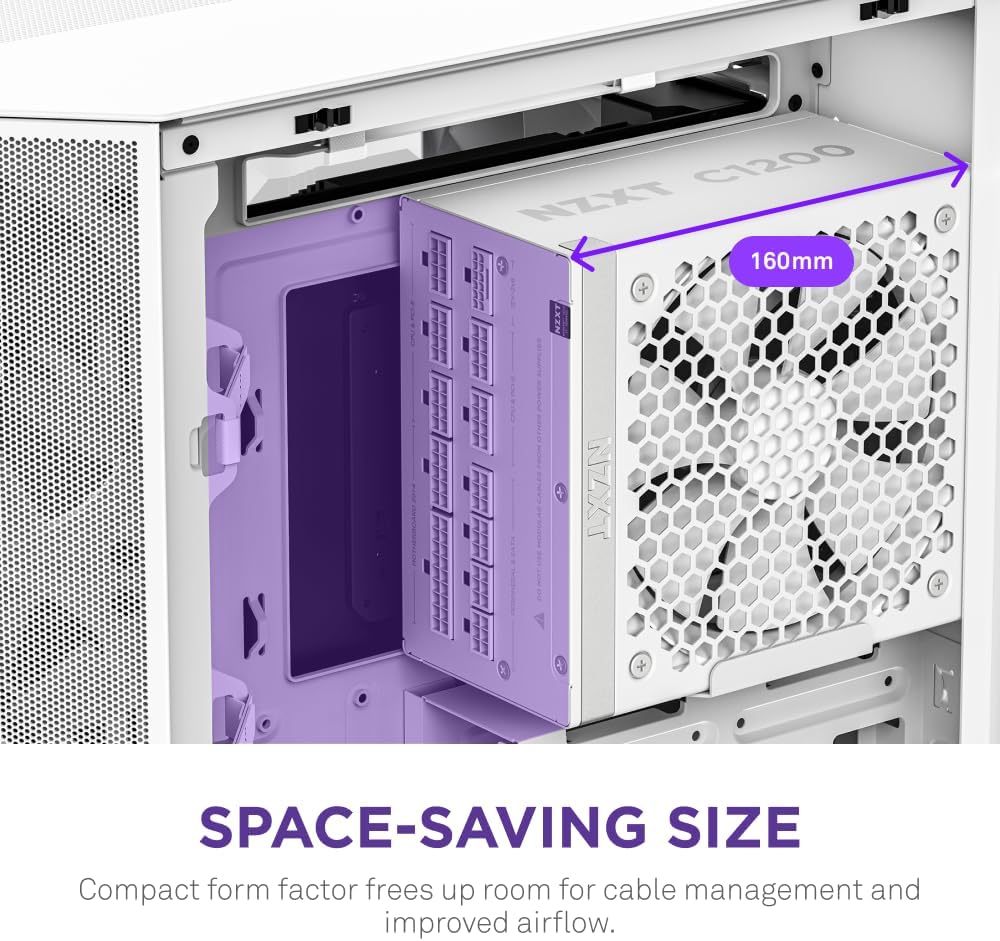 NZXT 1200W GOLD FULLY MODULAR C1200 WHT
