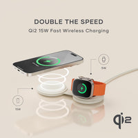 Satechi OntheGo 2-in-1 W-Charger (Sand