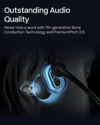 SHOKZ OpenComm2 Wireless Bluetooth Bone Conduction Communication Headset with Type C Charging Port