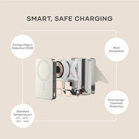 Satechi Qi2 10K Power Bank & Stand (Sand