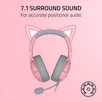 RAZER KRAKEN KITTY V2 HEADSET QUARTZ