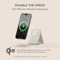Satechi Qi2 5K Power Bank & Stand Sand