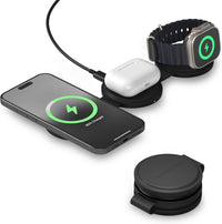 Satechi OntheGo 3-in-1 W-Charger (Black)