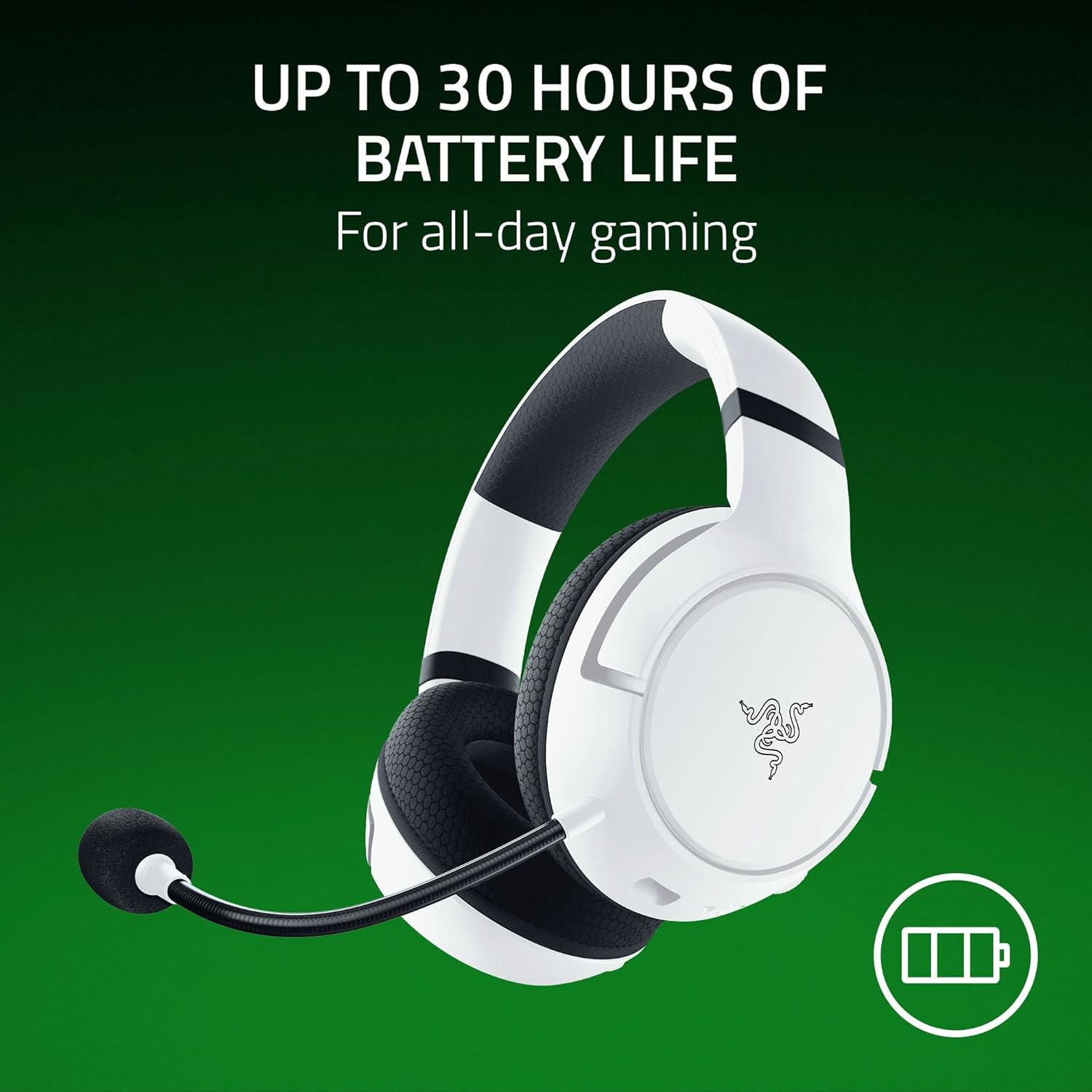 RAZER KAIRA HYPERSPEED W/L HEADSET WHITE