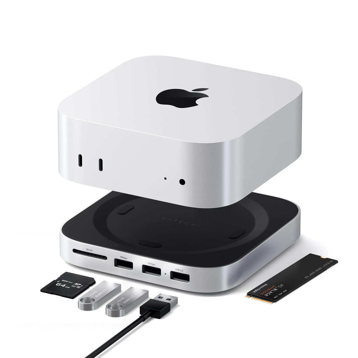 Satechi MacMiniM4Stand&Hub&SSDEnclosure