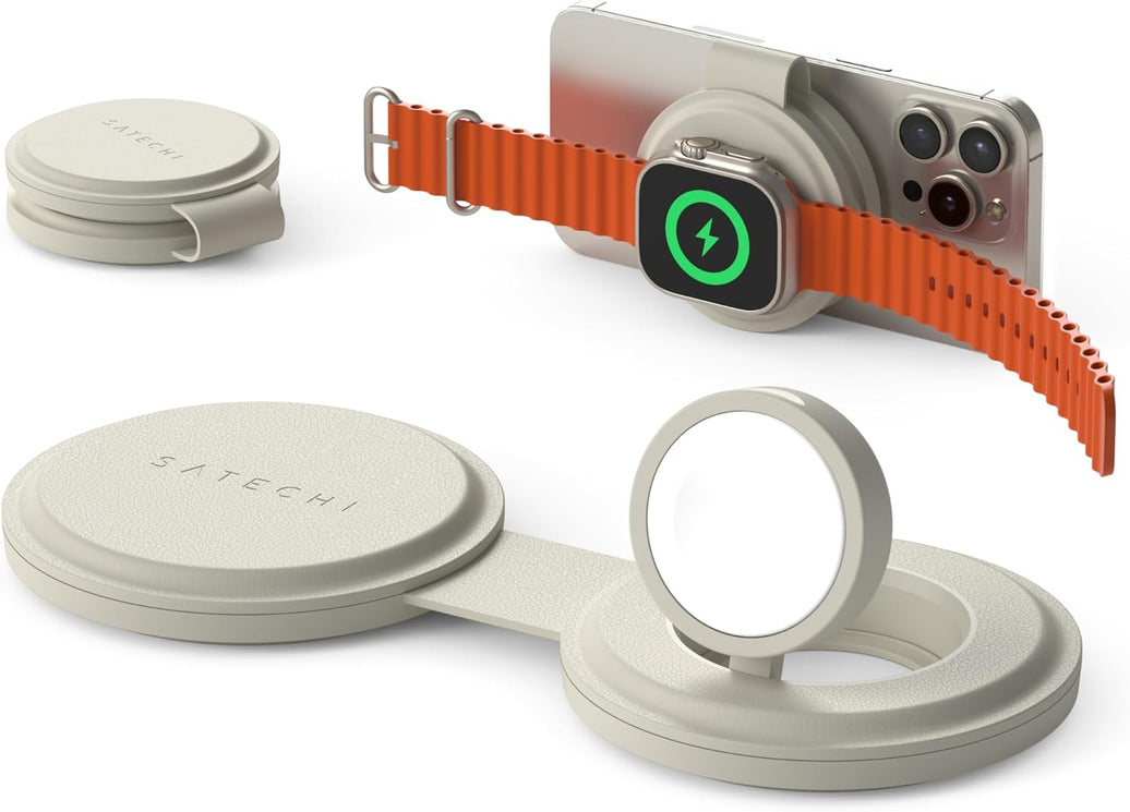 Satechi OntheGo 2-in-1 W-Charger (Sand