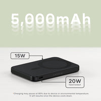 Satechi Qi2 5K Power Bank & Stand (Black