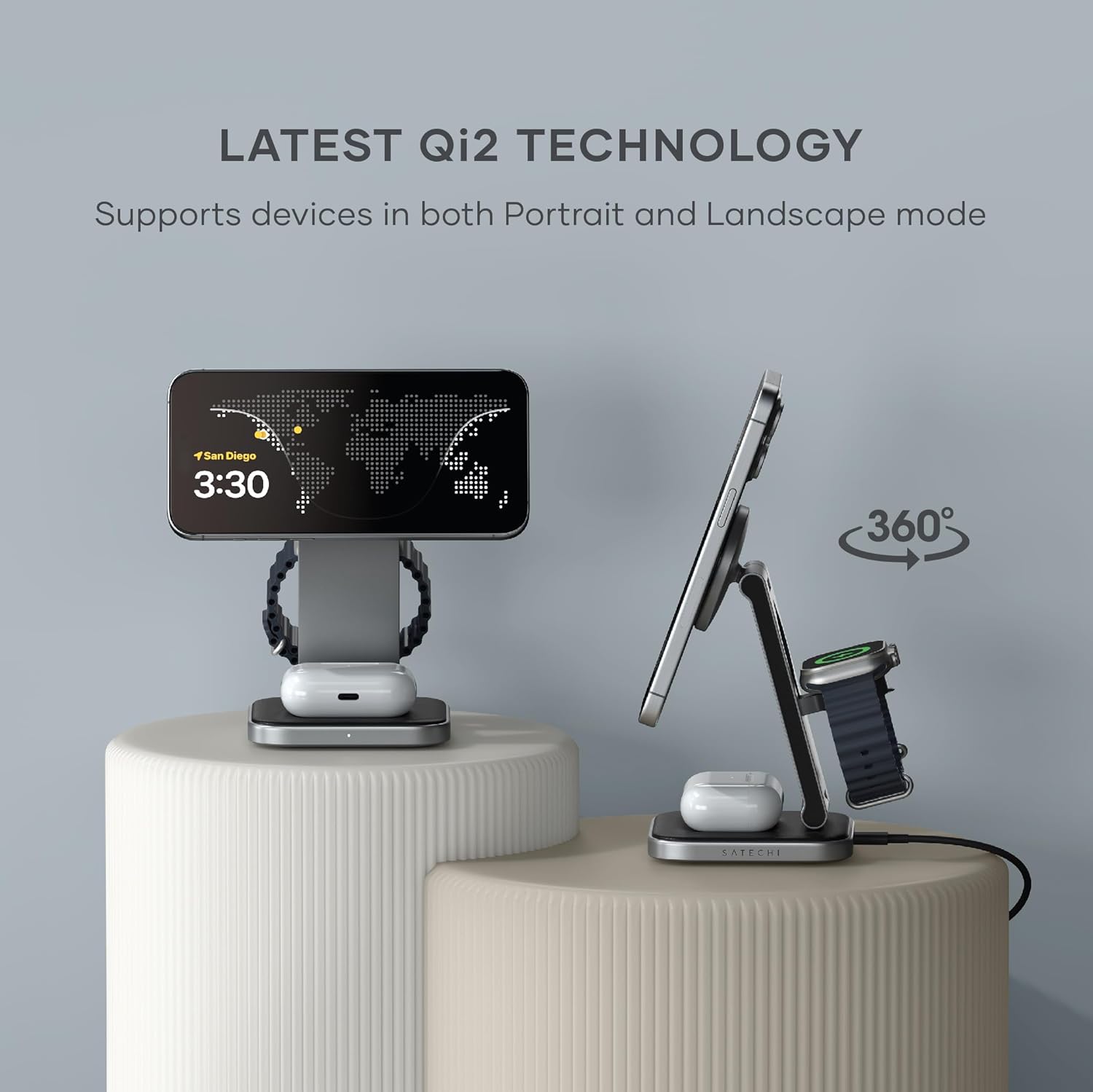Satechi 3-in-1 Charging Stand (SpcGry)