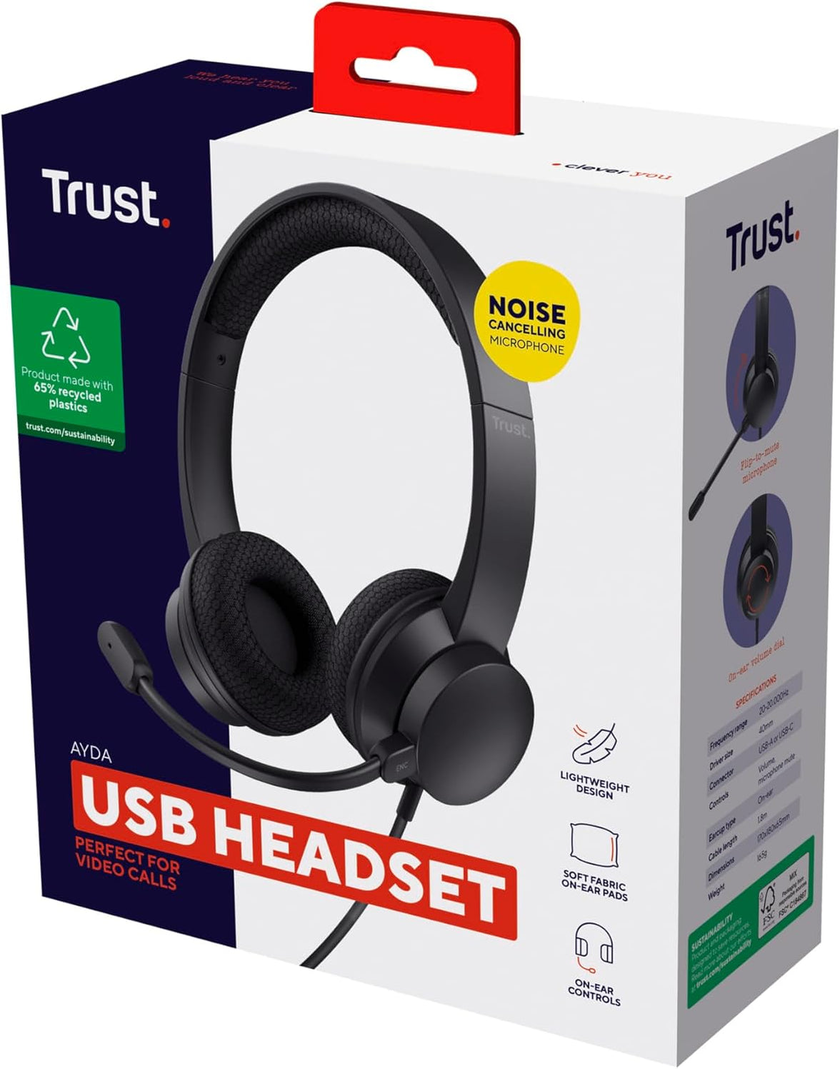 Trust AYDA WIRELESS ENC HEADSET