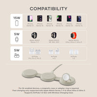 Satechi OntheGo 3-in-1 W-Charger (Sand)