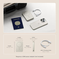 Satechi Qi2 10K Power Bank & Stand (Sand