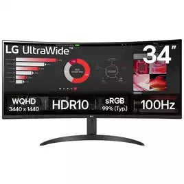 LG 34 VA MONITOR CURVED 34WR50QK-B