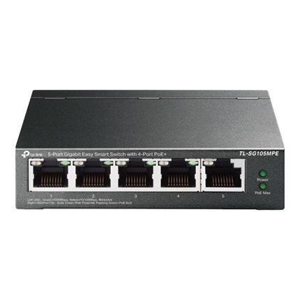 TP-LINK 5 PORT GB EASY SMT SWIT 4PT POE