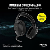 CORSAIR HS65 W/L GAMING HEADSET CARBON