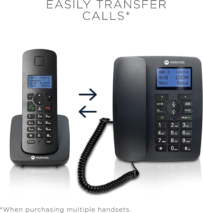 MOTOROLA DECT AND CORDED COMBO
