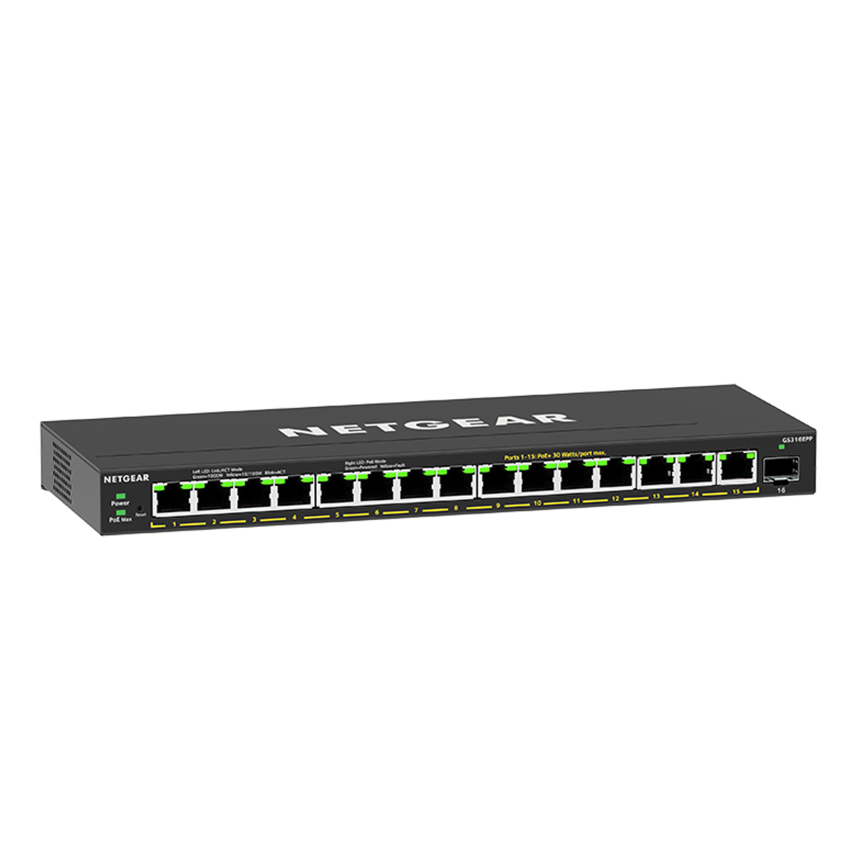NETGEAR GS316EPP PLUS 16 PORT