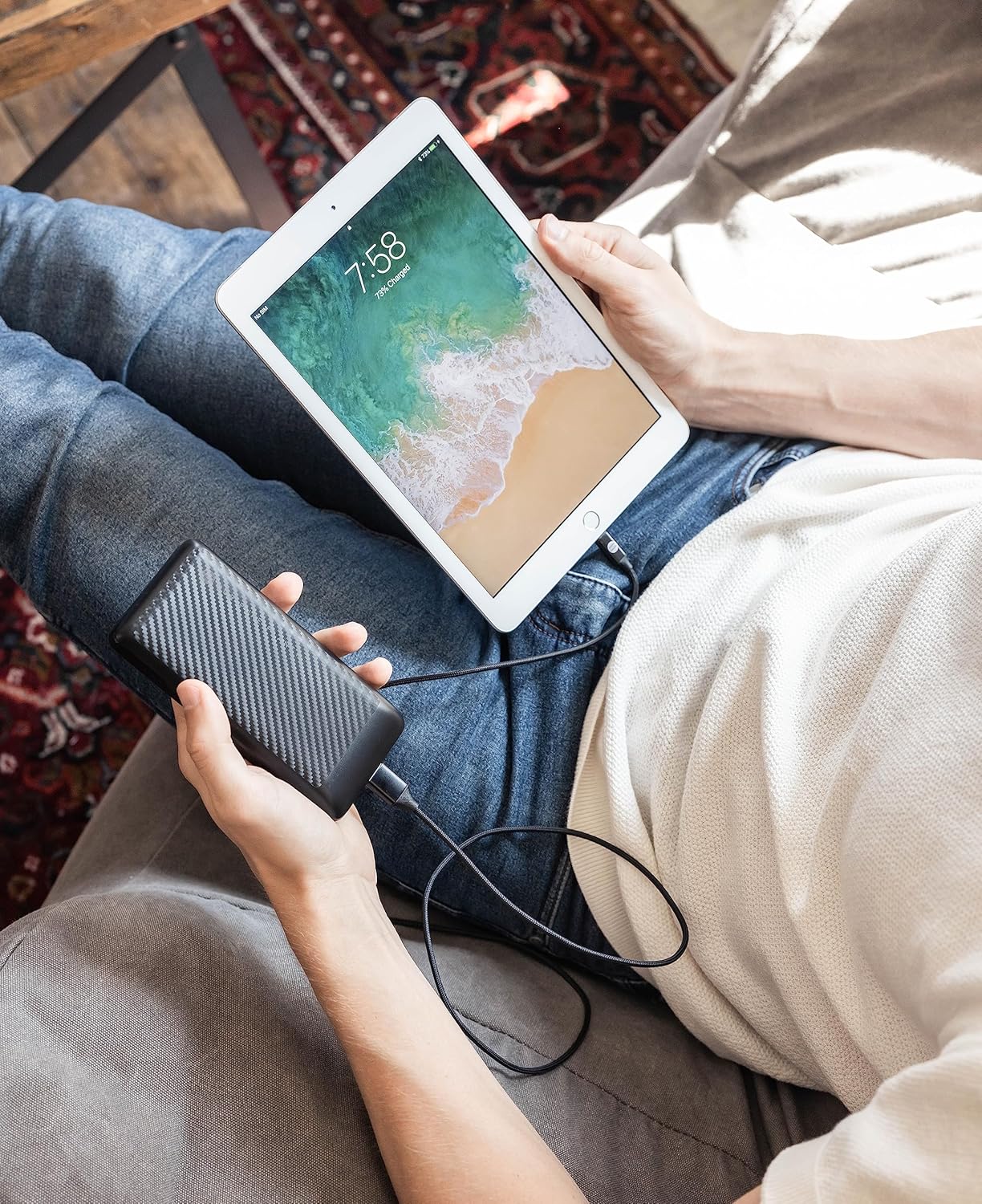 OUR PURE PLANET 20000MAH POW/BANK &USB-C/LIGHTNING KIT