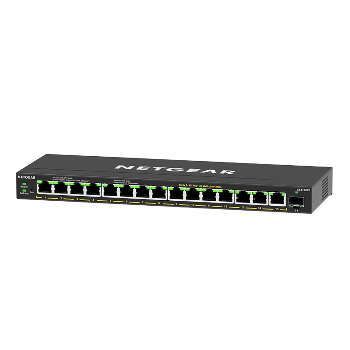 NETGEAR GS316EPP PLUS 16 PORT