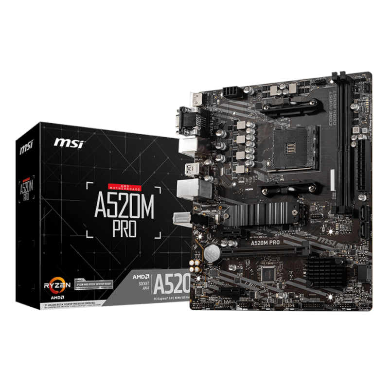 MSI AM4 A520M PRO M-ATX