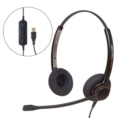 agent AP-2U Binaural NC USB Headset