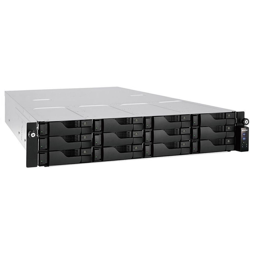 Asustor AS6512RD 12 Bay NASIntel ATOM C3538 Quad-Core 8GB DDR4 GbE x 2 2.5 GbE x 2 PCIe Gen3