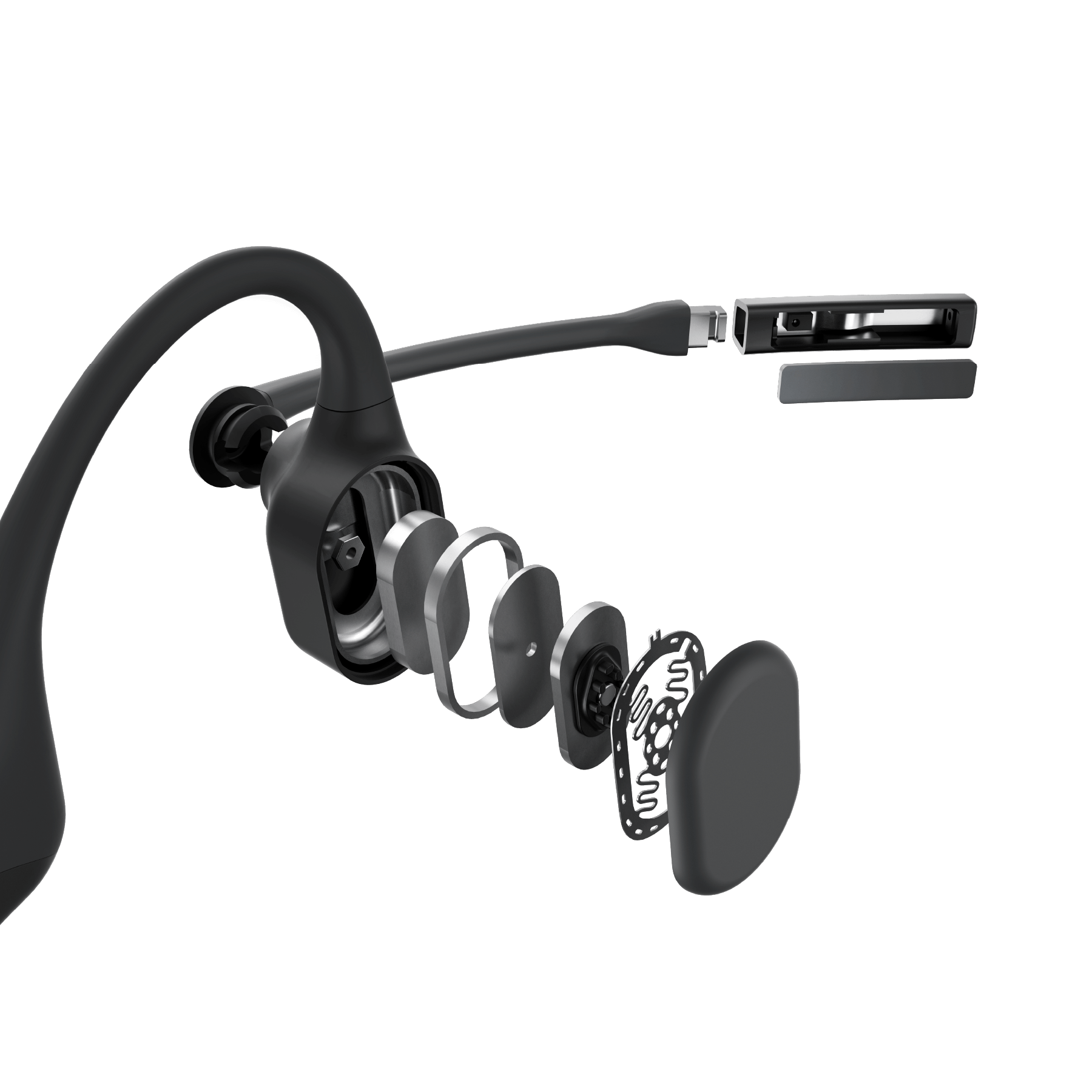 AfterShokz OpenComm NC - Black - No Adapter