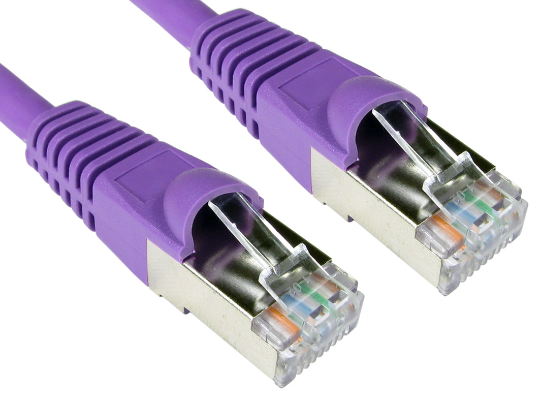 CDL 15m Cat6A Patch Cable - Violet