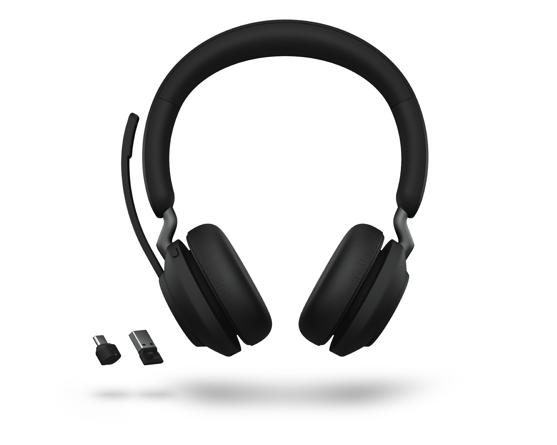 Jabra Evolve2 65 Deskstand Only - Black USB-C Hardwired Cable