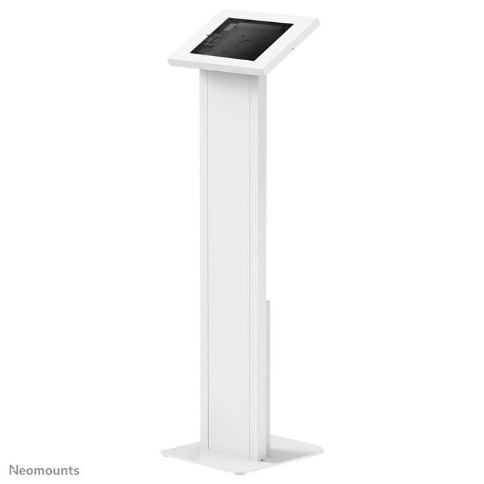 Neomounts FL15-750WH1, Tablet Floor Stand, Lockable (Incl. Lock), VESA 75x75, Bolt-Down, Suitable for various 9.7–11" tablets - White