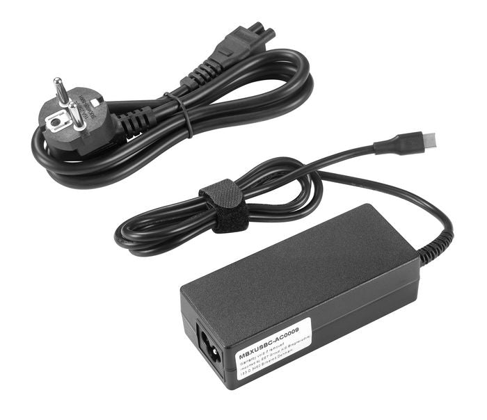 CoreParts USB-C Power Adapter PD3.0 65W 5-20V/3-3.5A - Including EU Power Cord