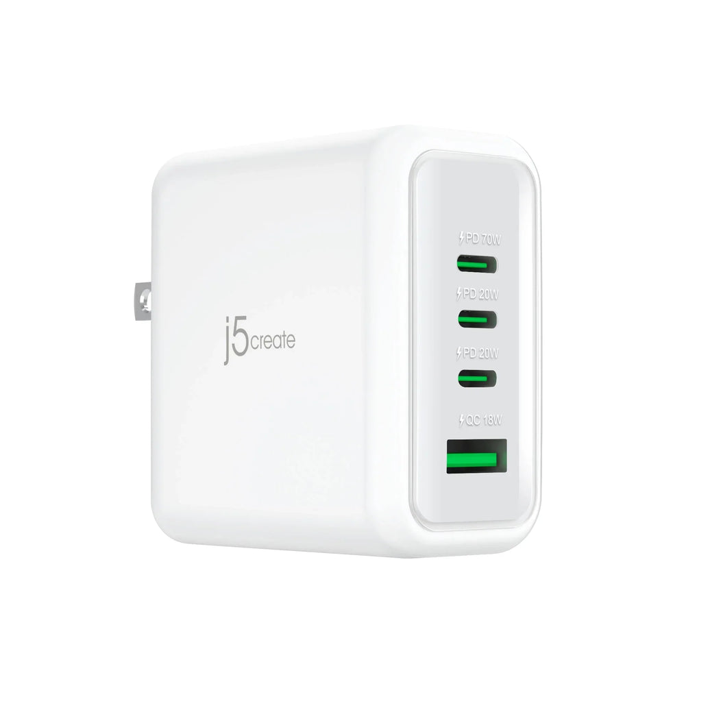 J5CREATE 70W GAN USB-C 4-PORT CHARGER