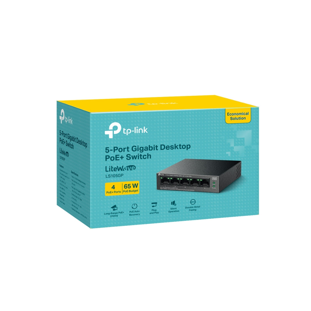TP-LINK 5-PORT GB DESKTOP SWT 4 PT POE