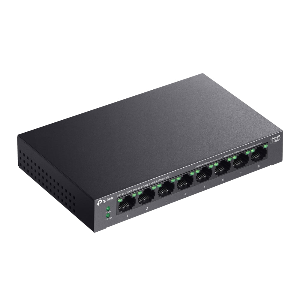 TP-LINK 8-PT GB DESKTOP SWT 8PT POE+