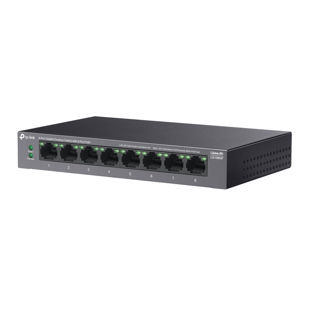 TP-LINK 8-PT GB DESKTOP SWT 8PT POE+