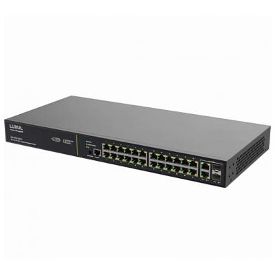 Chief SW-505-24P-F-U 26-Port Gigabit L2/3 Managed Switch, 24 PoE+, Front-Facing (UK)