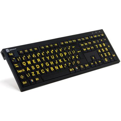 Logickeyboard Large Print Keyboard for PC, Visually Impaired