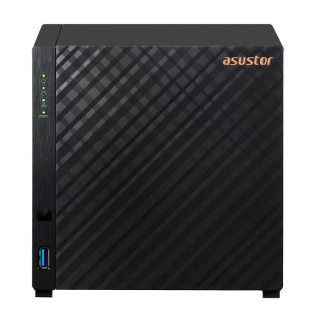 Asustor Drivestor 4 Gen 2 AS1204T 4 Bay NAS Quad-Core 1.7GHz CPU 2.5GbE Port 1GB DDR4 Three USB
