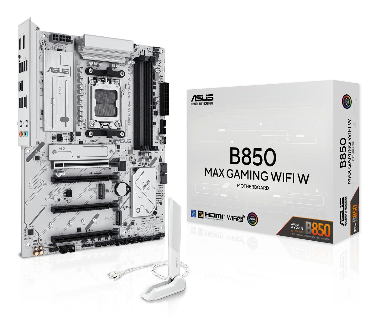 ASUS AM5 B850 MAX GAMING WIFI W WHITE