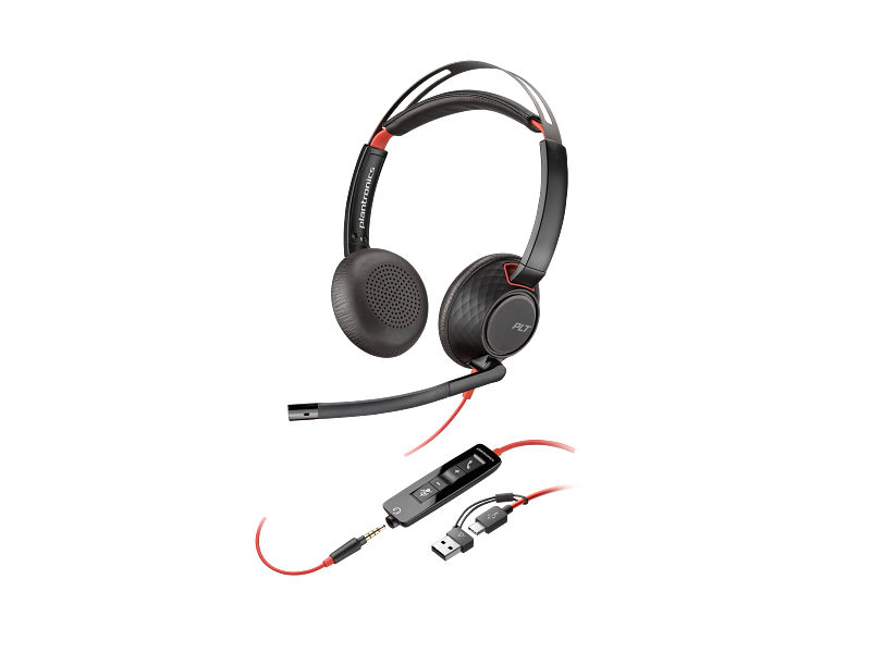 POLY BLACKWIRE C5220 USB-C/A BULK