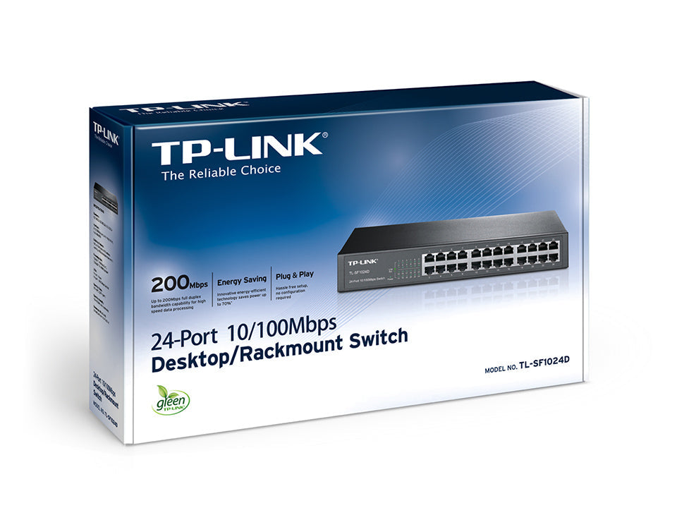 TP-LINK TL-SF1024D 24 PORT 10/100 UN RM