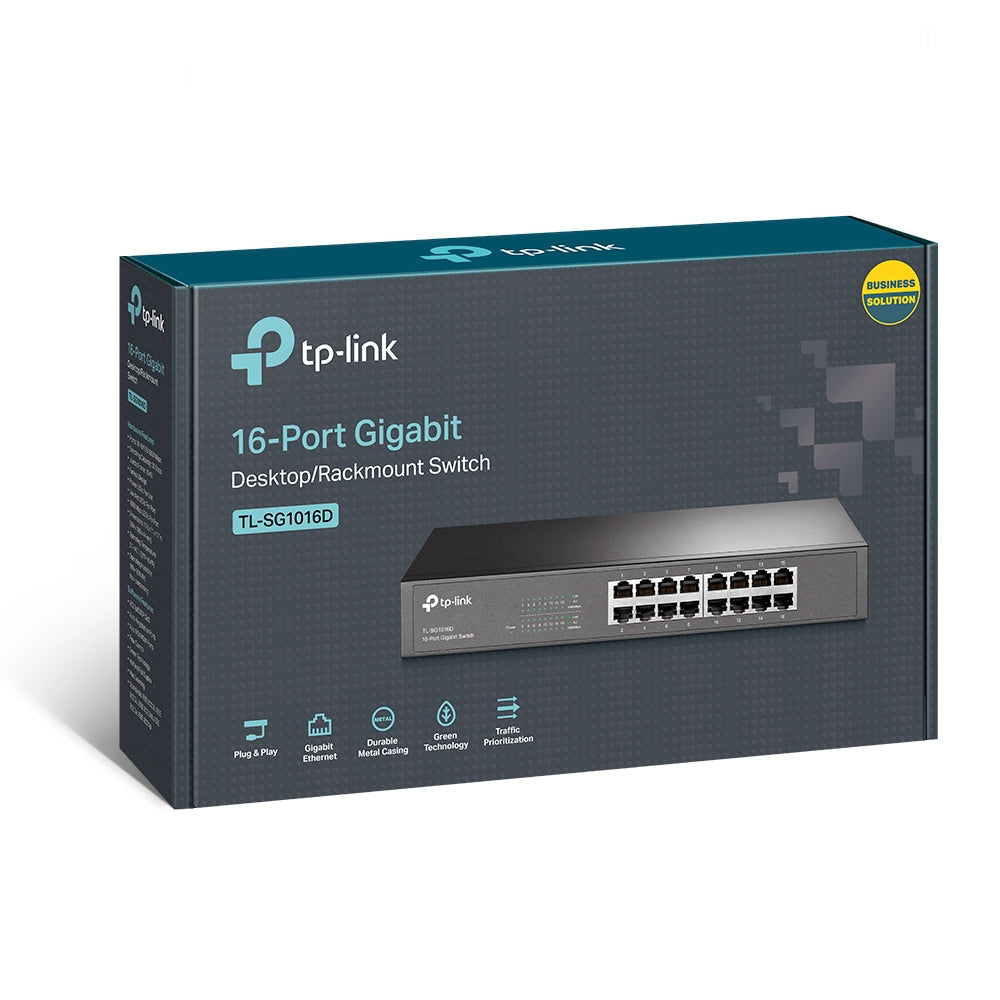 TP-LINK SG1016D 16 PORT GIGABIT STEEL