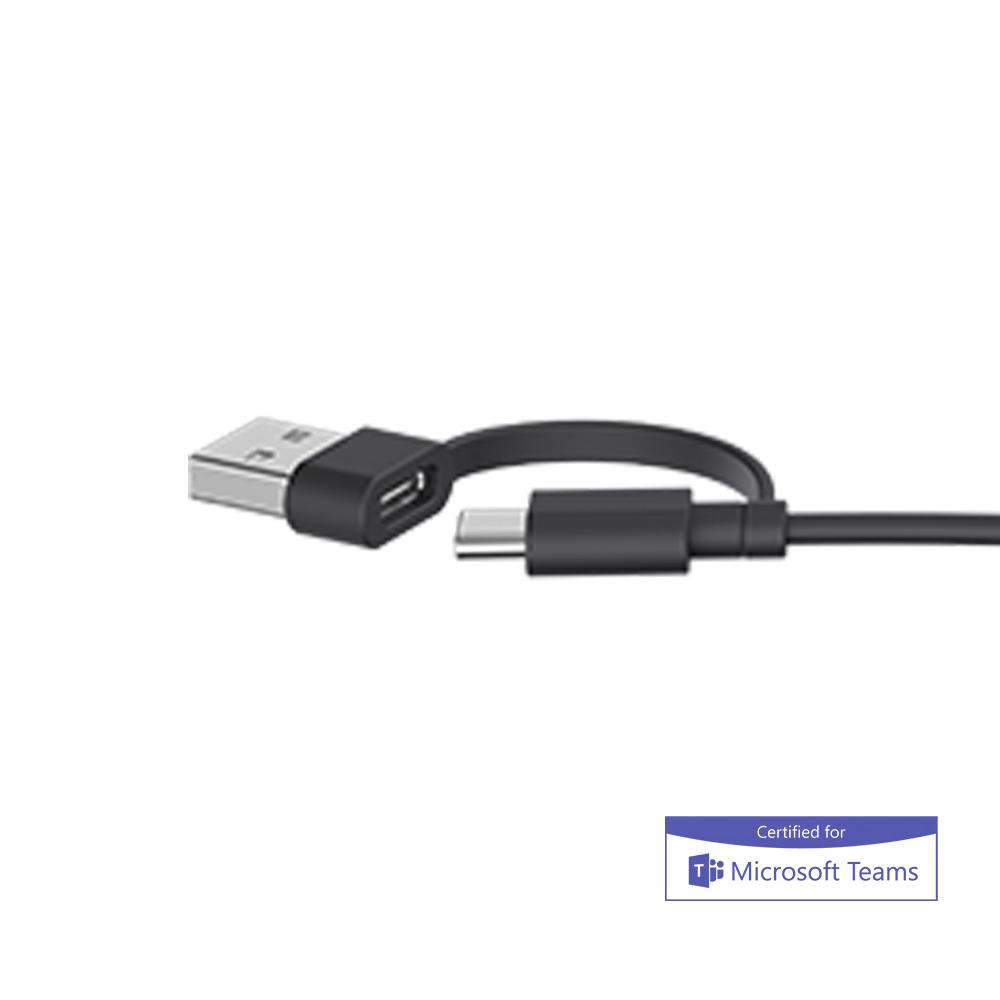 Yealink UH35 Mono USB-C/A Wired Headset with Leatherette ear cushion (Teams Edition)