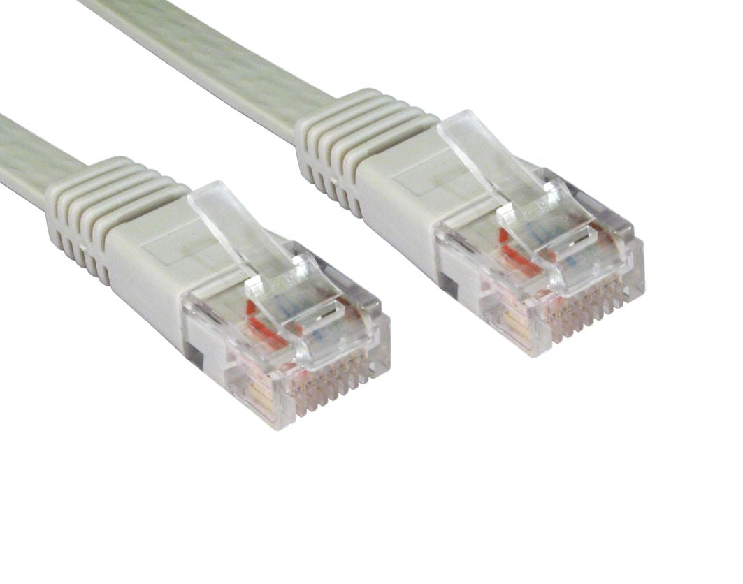 CDL 20m Cat5e Flat Patch Cable Gre