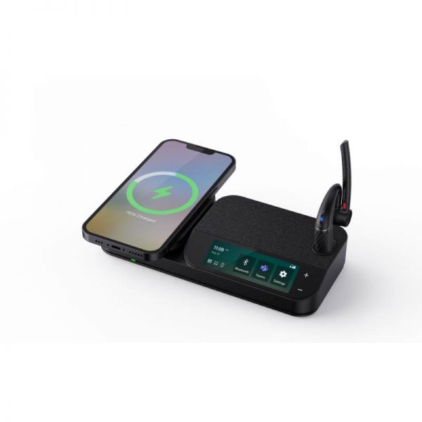 Yealink BH71 mono Wireless bluetooth Headset with workstation and case